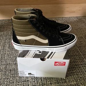 Vans Skate Sk8-hi olive/black Mens 9